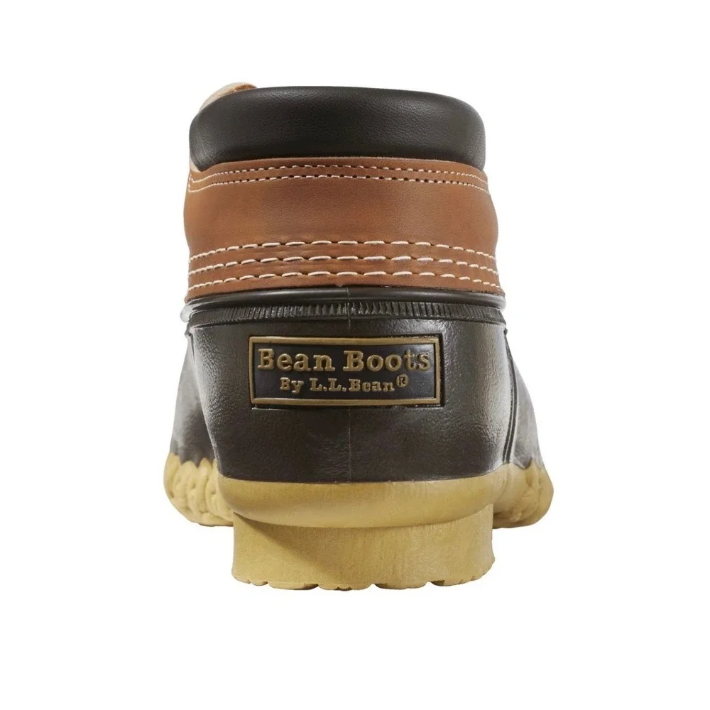 L.L.Bean Men's‎ Bean Boots, Gumshoes in tan leather and brown rubber Size 9